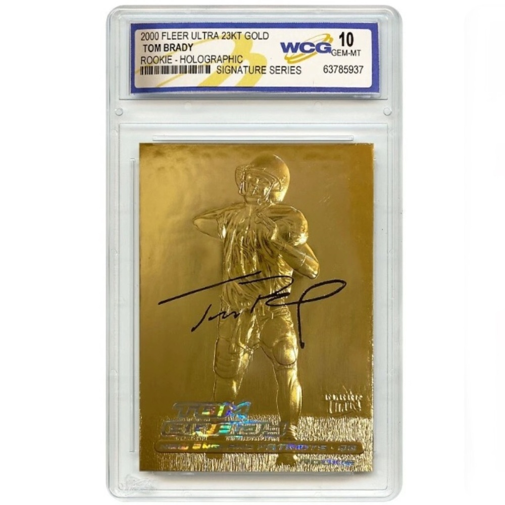 TOM BRADY ROOKIE CARD (RC) 2000 Fleer Ultra Graded **Gem Mint 10